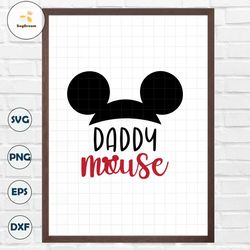 GRANDPA MOUSE - Disneyland DisneyWorld Bounding Dad Father - SVG, Png, Jpg - Instant File Download