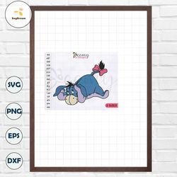 Winnie The Pooh Eeyore Embroidery Design, 4x4 and 5x7 Hoop Embroidery, Eeyore Machine Embroidery Design, Winnie The Pooh