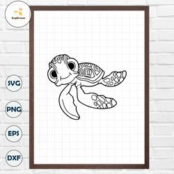 Finding nemo Svg Clip art Files, Squirt Turtle, Minnie, Mouse, Head, Icon, Ears, Digital, Download, Tshirt, Cut File, SV