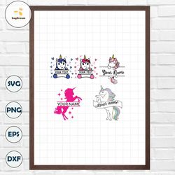 Unicorn SVG Bundle, Colorful Unicorn Head Vector, Unicorn Rainbow Svg, Digital Download SVG PNG eps jpg