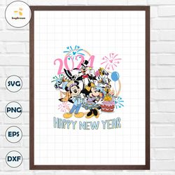 Happy New Year 2024 PNG, Mouse And Friends New Year Png, New Year Balloon Png, New Year Party Png, New Year Holiday Png,