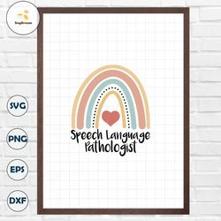 Speech language pathologist svg, Speech therapist svg, Rainbow print svg, Shirt, Speech svg, Instant Download