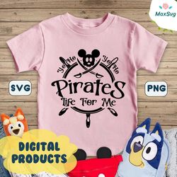 Retro Mickey A Pirates Life For Me SVG