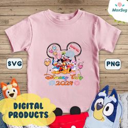 Custom Name Mickey and Friends Disney Trip 2024 PNG