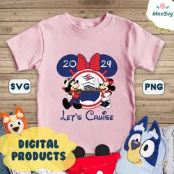 2024 Disney Lets Cruise Minnie And Mickey SVG