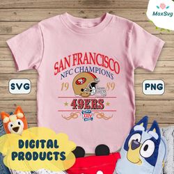 San Francisco 49ers NFC Champions 1989 SVG