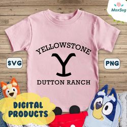 Retro Yellowstone Dutton Ranch SVG