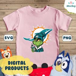 Grinch Miami Dolphins Svg Digital Download