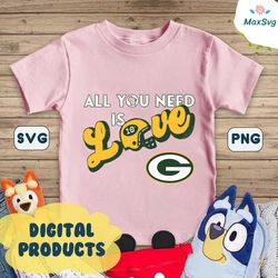 All You Need Is Love Packers Football SVG