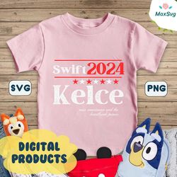 Funny Swift Kelce 2024 Election SVG
