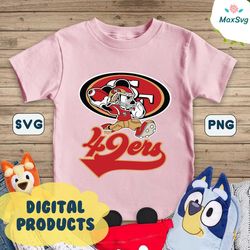 Mickey Mouse Player San Francisco 49ers SVG