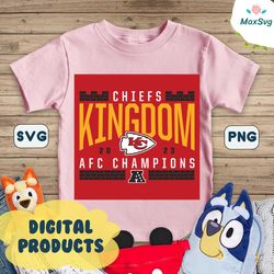 Chiefs Kingdom 2023 AFC Champions SVG