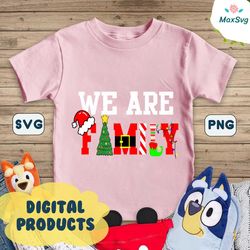 We Are Family Png, Family Christmas Pajamas Png, Family Xmas Png