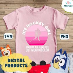 Ice Hockey svg - Cool Ice Hockey Girl svg design for cricut, silhouette machines and many more