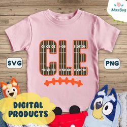 CLE Football svg, Cleveland svg, airport code, png, dxf, svg files for cricut, shirt svgs, vinyl cut file, iron on