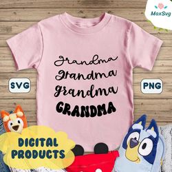 Grandma Collar SVG PNG, Grandma Shirt Collar SVG, Curved Grandma Svg, Mother's Day, Grandmother Cursive, Digital Downlod