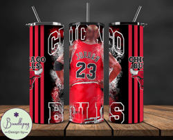 Bulls Basketball 20oz Tumbler Wrap,  Basketball Design,NBA Teams,NBA Sports,Nba Tumbler Wrap,NBA DS-04