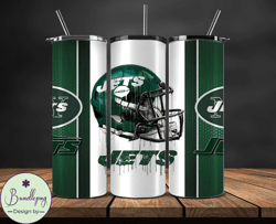 New York Jets Tumbler Wrap, NFL Logo Tumbler Png, NFL Design Png-17