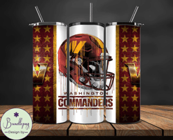 Washington Commanders Tumbler Wrap, NFL Logo Tumbler Png, NFL Design Png-33