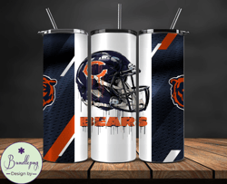 Chicago Bears Tumbler Wrap, NFL Logo Tumbler Png, NFL Design Png-35