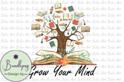 Grow Your Mind Book Flower SublimationDesign 14