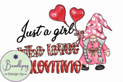 Just a Girl Who Loves Valentine Design 51