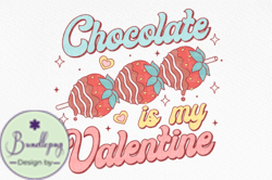 Retro Valentine Chocolate Sublimation Design 91