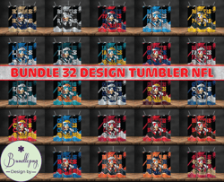 Bundle 32 Design NFL Teams, Bundle  Sonic Design, NFL Logo, NFL Tumbler Bundle Png , All Teams NFL,  Design 04