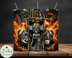 New Orleans Saints Fire Tumbler Wraps, ,Nfl Png,Nfl Teams, Nfl Sports, NFL Design Png Design 23