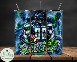 Seattle SeahawksTumbler Wrap, NFL Logo Tumbler Png, Nfl Sports, NFL Design Png-29
