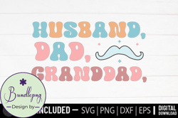 Husband, Dad, Granddad - Fathers Day Sv Design 039