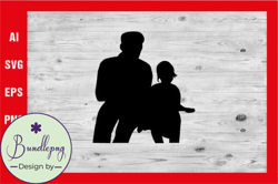 Dad Silhouette, Fathers Day SVG Design 73