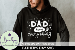 Father s Day SVG Dad Knows Everything Design 137