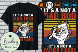 Unicorn Dad T Shirt. Design 82