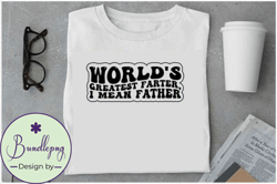 Retro Fathers Day SVG Design, Worlds G Design 67