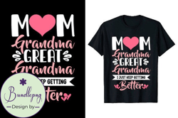 Grandma Mothers Day T-shirt Design 33