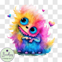 Colorful Monster Illustration for Artistic Expression PNG Design 250