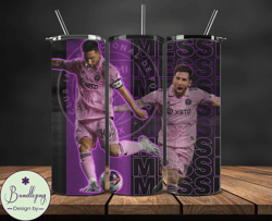 Lionel  Messi Tumbler Wrap ,Messi Skinny Tumbler Wrap PNG, Design by Bundlepng 36
