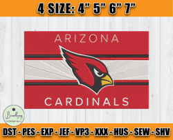 Cardinals Embroidery, NFL Cardinals Embroidery, NFL Machine Embroidery Digital, 4 sizes Machine Emb Files - 02 -Bundlepn