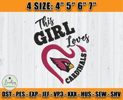 Cardinals Embroidery, Baby Yoda Embroidery, NFL Machine Embroidery Digital, 4 sizes Machine Emb Files - 05 -Bundlepng