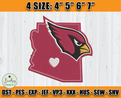 Cardinals Embroidery, NFL Cardinals Embroidery, NFL Machine Embroidery Digital, 4 sizes Machine Emb Files -11 -Bundlepng