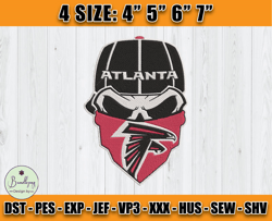 Atlanta Falcons Embroidery, NFL Falcons Embroidery, NFL Machine Embroidery Digital, 4 sizes Machine Emb Files -01-Bundle