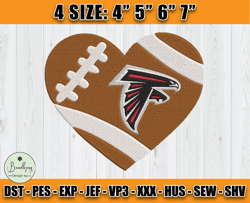 Atlanta Falcons Embroidery, NFL Falcons Embroidery, NFL Machine Embroidery Digital, 4 sizes Machine Emb Files -15-Bundle