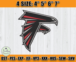 Atlanta Falcons Embroidery, NFL Falcons Embroidery, NFL Machine Embroidery Digital, 4 sizes Machine Emb Files-22-Bundlep