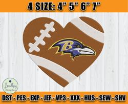 Ravens Embroidery, NFL Ravens Embroidery, NFL Machine Embroidery Digital, 4 sizes Machine Emb Files -12-Bundlepng