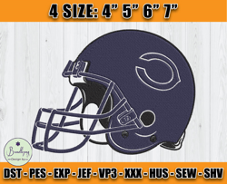 Chicago Bears Embroidery, NFL Bears Embroidery, NFL Machine Embroidery Digital, 4 sizes Machine Emb Files - 03 Bundlepng