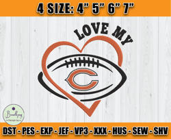 Chicago Bears Embroidery, NFL Bears Embroidery, NFL Machine Embroidery Digital, 4 sizes Machine Emb Files - 08 Bundlepng