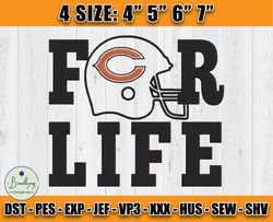 Chicago Bears Embroidery, NFL Bears Embroidery, NFL Machine Embroidery Digital, 4 sizes Machine Emb Files -10 Bundlepng