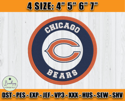 Chicago Bears Embroidery, Snoopy Embroidery, NFL Machine Embroidery Digital, 4 sizes Machine Emb Files -13 Bundlepng