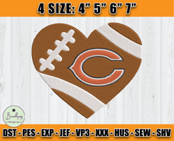 Chicago Bears Embroidery, NFL Girls Embroidery, NFL Machine Embroidery Digital, 4 sizes Machine Emb Files -14 Bundlepng